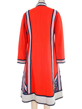 Malcolm Starr Rik Rak Trim Zip Caftan Dress arcadeshops.com