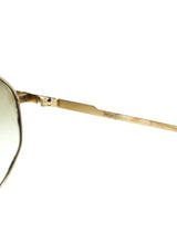 Yves Saint Laurent Chrome Frame Aviator Sunglasses Accessory arcadeshops.com