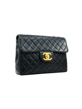 1990s Chanel Quilted Lambskin Jumbo Half Flap Accessory arcadeshops.com