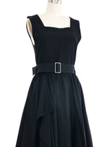 Comme des Garcons Black Belted Flare Dress Dress arcadeshops.com