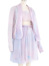 Rodarte Hand Dyed Silk Three Piece Ensemble Suit arcadeshops.com