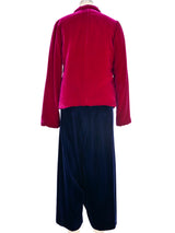 Comme des Garcons Two Tone Velvet Ensemble Suit arcadeshops.com