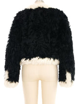 2021 Chanel Classic Jacket in Curly Lamb Fur Jacket arcadeshops.com