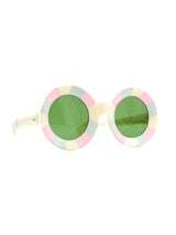 1960s Pastel Stripe Sunglasses Accessory arcadeshops.com