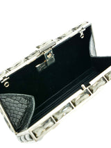 Judith Leiber Alligator Box Minaudiere Accessory arcadeshops.com