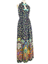 Oscar de la Renta Paisley Pinafore Style Dress Dress arcadeshops.com
