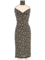 2001 Dolce & Gabbana Silk Floral Halter Dress Dress arcadeshops.com