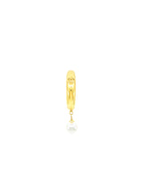 1993 Chanel Pearl Drop Hoop Earrings Jewelry arcadeshops.com