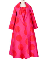 Colorblock Polka Dot Opera Coat Gown Ensemble Outerwear arcadeshops.com