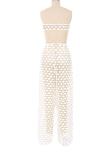Galanos Three Piece Lace Bridal Ensemble Suit arcadeshops.com