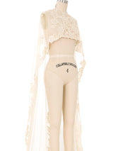 Lace Trimmed Bridal Train Accessory arcadeshops.com