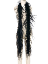 Black Ostrich Feather Boa Accessory arcadeshops.com
