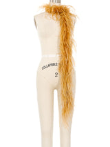 Honey Ostrich Feather Boa Accessory arcadeshops.com