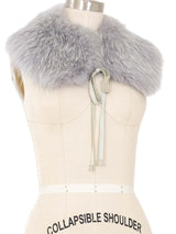 Prada Silver Fox Fur Collar Accessory arcadeshops.com