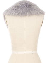 Prada Silver Fox Fur Collar Accessory arcadeshops.com