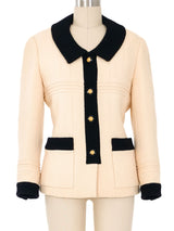 1993 Chanel Black and White Boucle Skirt Suit Suit arcadeshops.com