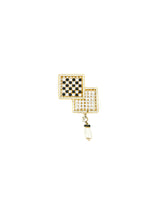 Valentino Rhinestone Accented Pearl Drop Earrings Jewelry arcadeshops.com