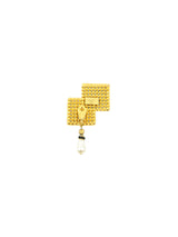 Valentino Rhinestone Accented Pearl Drop Earrings Jewelry arcadeshops.com