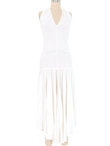 1987 Callaghan by Romeo Gigli Drop Waist Halter Dress Dress arcadeshops.com