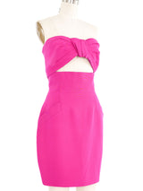 Krizia Open Midriff Strapless Dress Dress arcadeshops.com