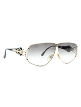 Courreges Architectural Metal Frame Sunglasses