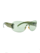 Gucci Teal Shield Sunglasses Accessory arcadeshops.com