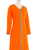 Neon Orange Hostess Dress Dress arcadeshops.com