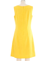 1960's Flower Applique Shift Dress Dress arcadeshops.com