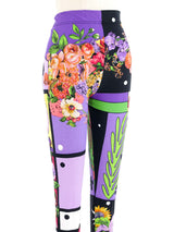 Gianni Versace Mixed Print Leggings Bottom arcadeshops.com