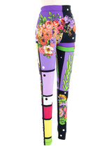 Gianni Versace Mixed Print Leggings Bottom arcadeshops.com