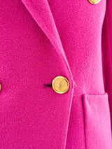 Yves Saint Laurent Orchid Wool Skirt Suit Suit arcadeshops.com