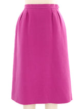 Yves Saint Laurent Orchid Wool Skirt Suit Suit arcadeshops.com