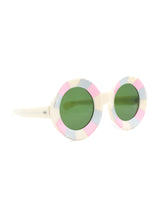 1960s Pastel Stripe Sunglasses Accessory arcadeshops.com