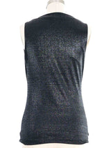 Gucci Metallic Cowl Neck Top Top arcadeshops.com
