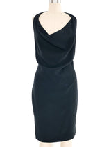Celine Black Cowl Neck Halter Dress Dress arcadeshops.com