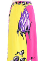 1960s Emilio Pucci Tulip Printed Maxi Skirt Bottom arcadeshops.com