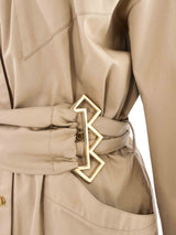 Thierry Mugler Khaki Shirt Dress Dress arcadeshops.com