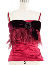 Dolce & Gabbana Feather Embellished Bustier Top Top arcadeshops.com