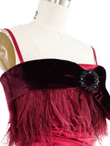 Dolce & Gabbana Feather Embellished Bustier Top Top arcadeshops.com
