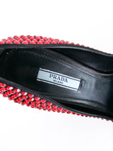 Prada Red Crystal Pumps, 38 Accessory arcadeshops.com