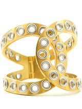 Chanel Grommet CC Cuff Jewelry arcadeshops.com