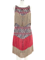 Missoni Sleeveless Fringed Knit Dress Dress arcadeshops.com