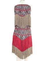 Missoni Sleeveless Fringed Knit Dress Dress arcadeshops.com