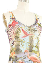 Jean Paul Gaultier Tropics Mesh Tank Top arcadeshops.com