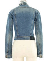 Plein Sud Fringed Denim Jacket Jacket arcadeshops.com