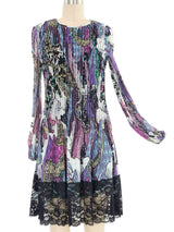 Vivienne Tam Pleated Mesh Mini Dress Dress arcadeshops.com