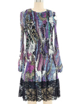 Vivienne Tam Pleated Mesh Mini Dress Dress arcadeshops.com