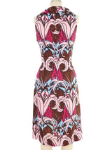 Prada Printed Cowl Neck Dress Dress arcadeshops.com