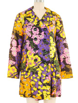 Mod Floral Swing Coat Jacket arcadeshops.com