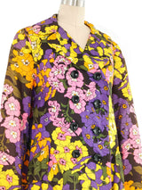 Mod Floral Swing Coat Jacket arcadeshops.com